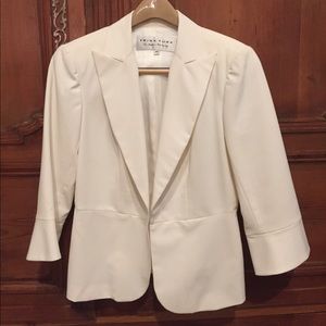 Trina Turk Winter white 3/4 length blazer